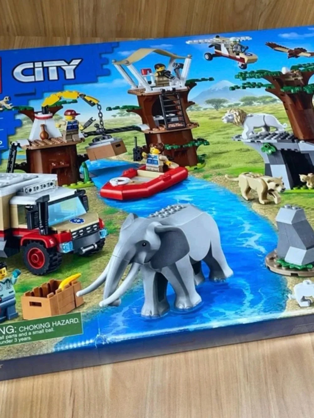 LEGO CITY 60307 Wildlife Rescue Camp Kids Safari Adventure Building Set -